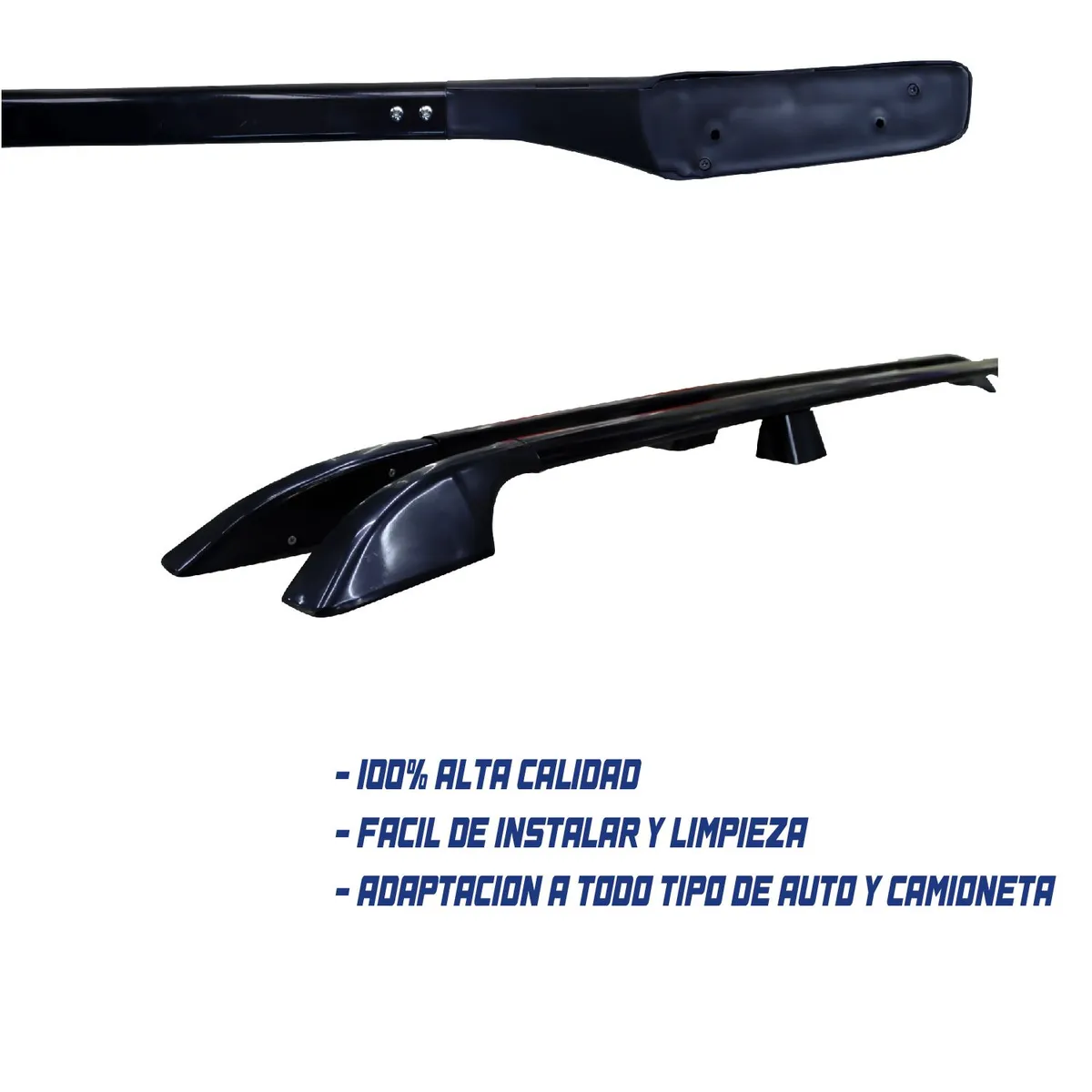 GENERICO - BARRA CARRIL LONGITUDINAL UNIVERSAL NEGRO