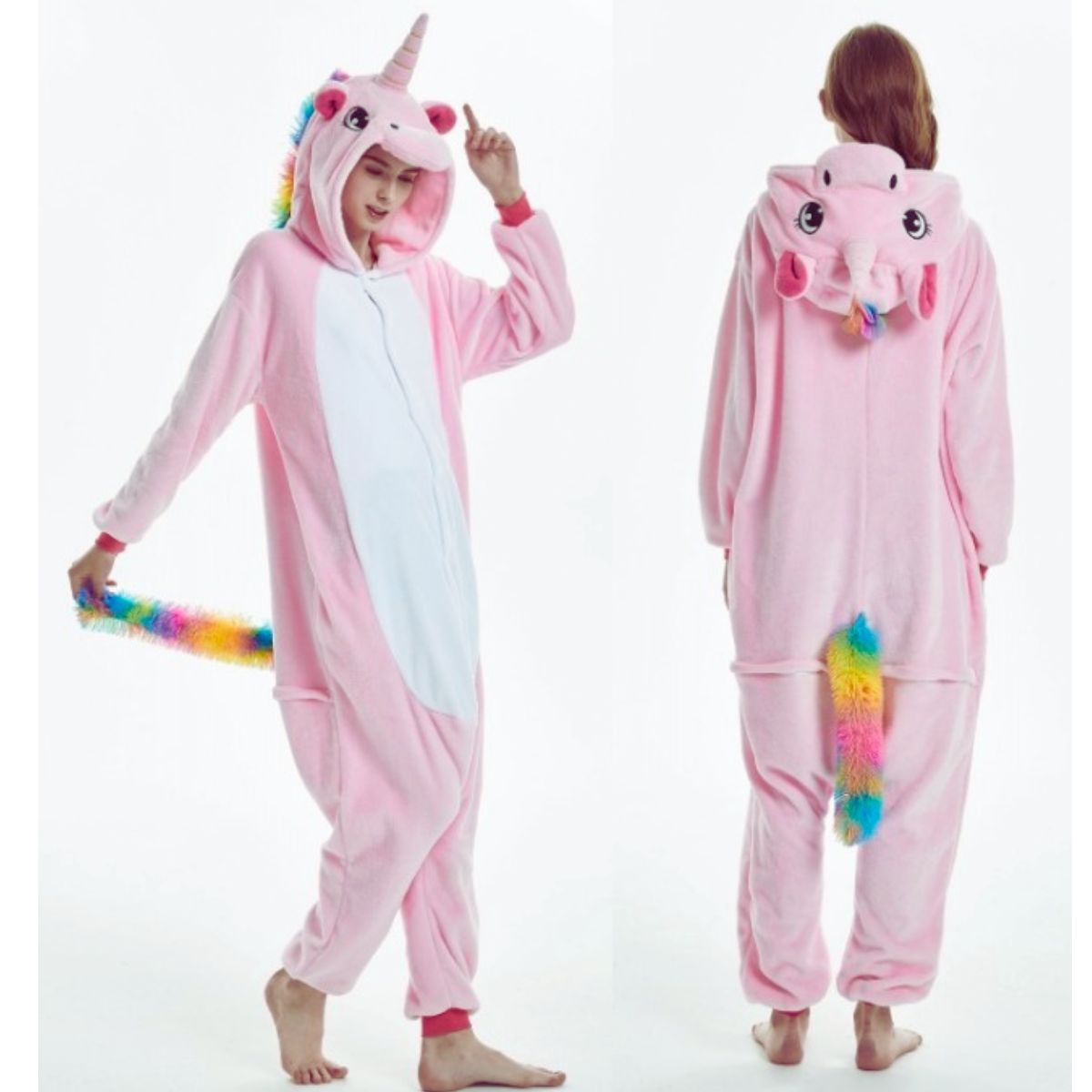 GENERICO - Pijama Importada de Unicornio Rosado Onesie