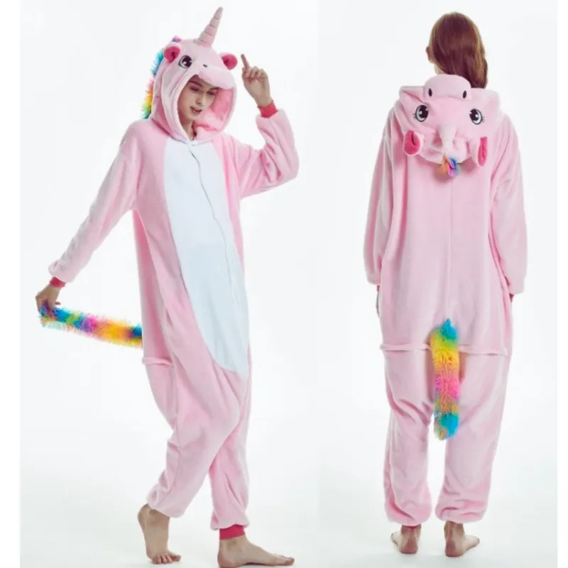 GENERICO - Pijama Importada de Unicornio Rosado Onesie