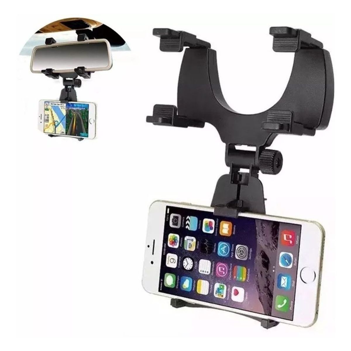 OEM - Holder Soporte Retrovisor De Celular Para Auto Universal