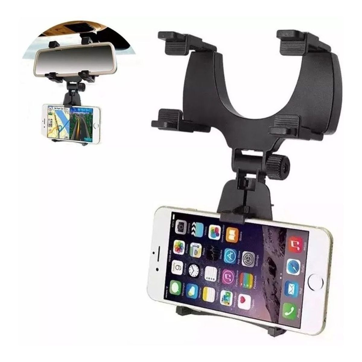 OEM - Holder Soporte Retrovisor De Celular Para Auto Universal