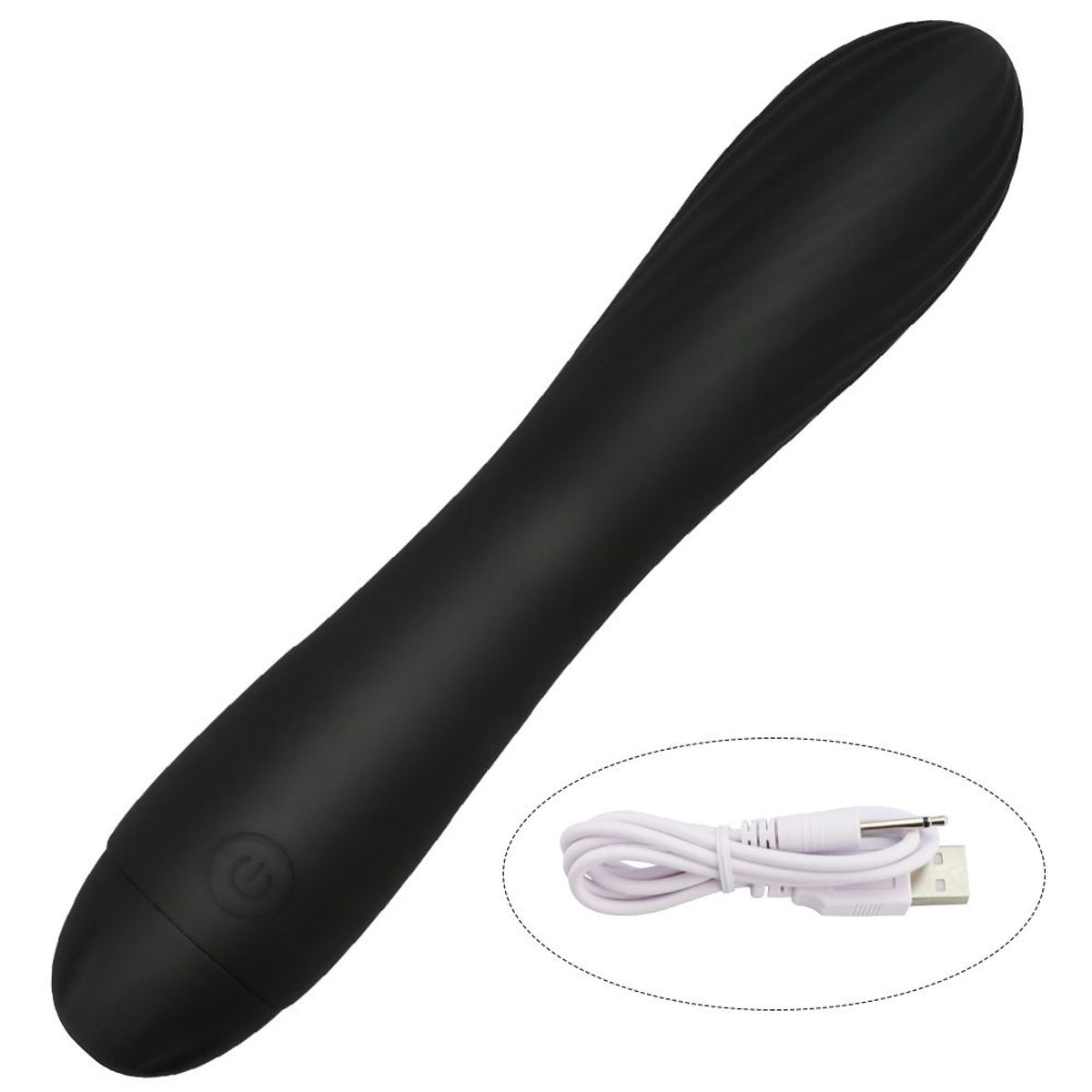 GENERICO - Potente vibrador negro de 17x32cm