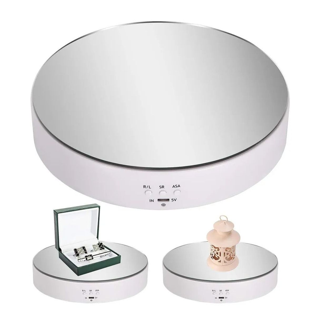 OEM - Soporte de Exhibición Giratorio Eléctrico de 3 velocidades - Blanco