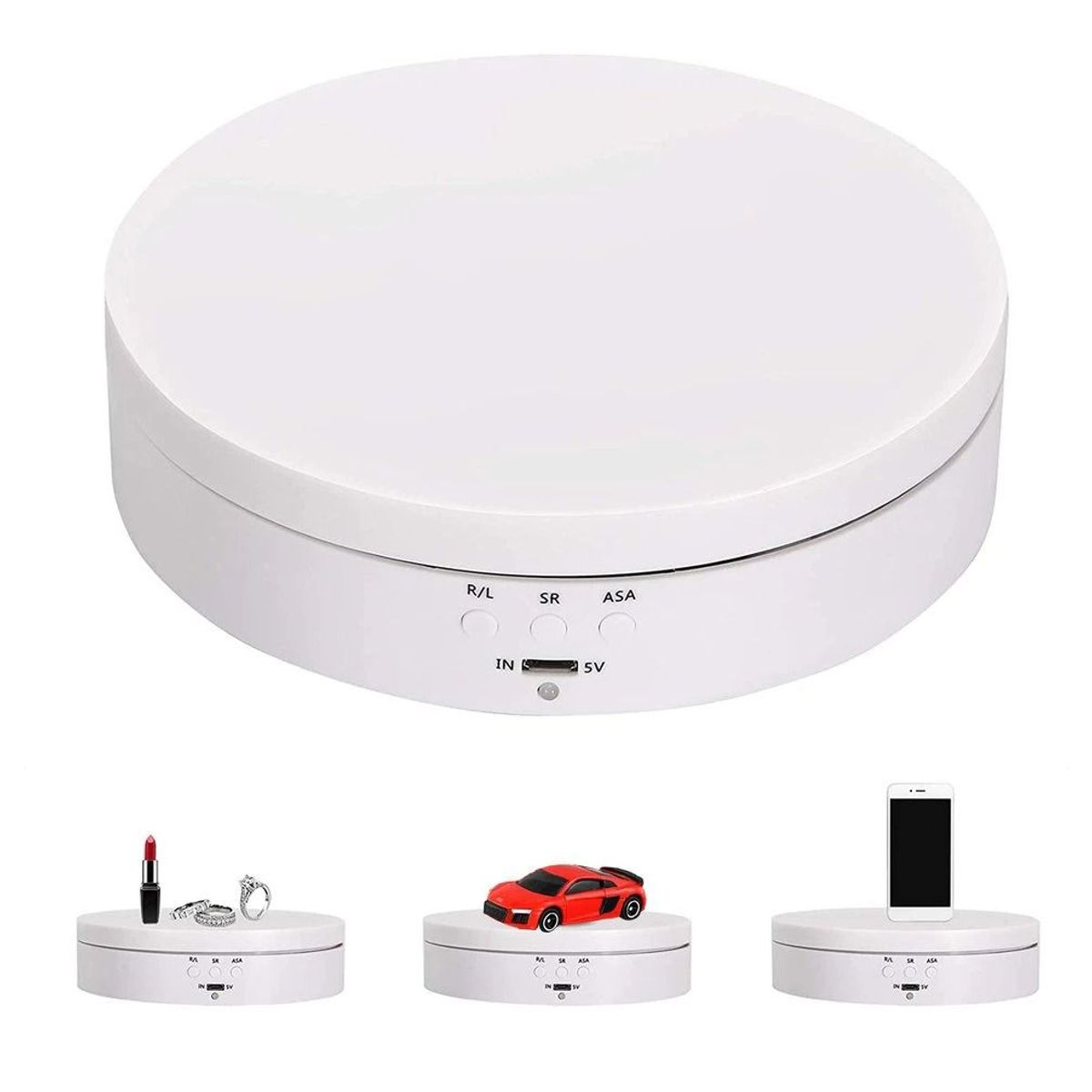 OEM - Soporte de Exhibición Giratorio Eléctrico de 3 velocidades - Blanco