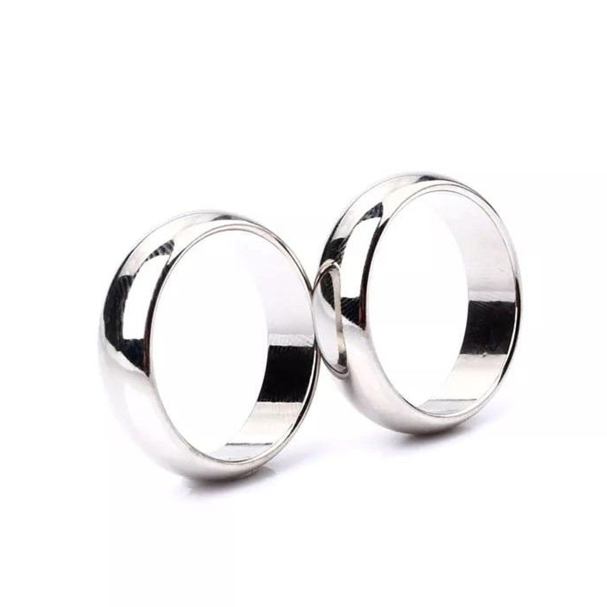 GENERICO - Anillo Matrimonio Alianzas Eternal Mujer Bañado Oro Blanco Genieka