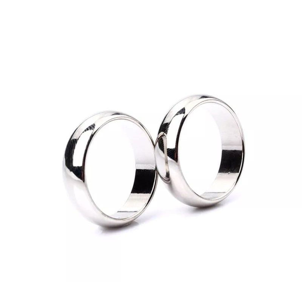 GENERICO - Anillo Matrimonio Alianzas Eternal Mujer Bañado Oro Blanco Genieka