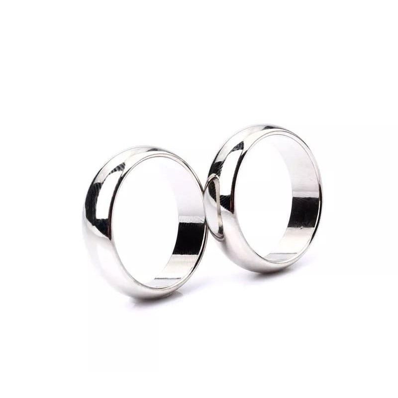 GENERICO - Anillo Matrimonio Alianzas Eternal Mujer Bañado Oro Blanco Genieka