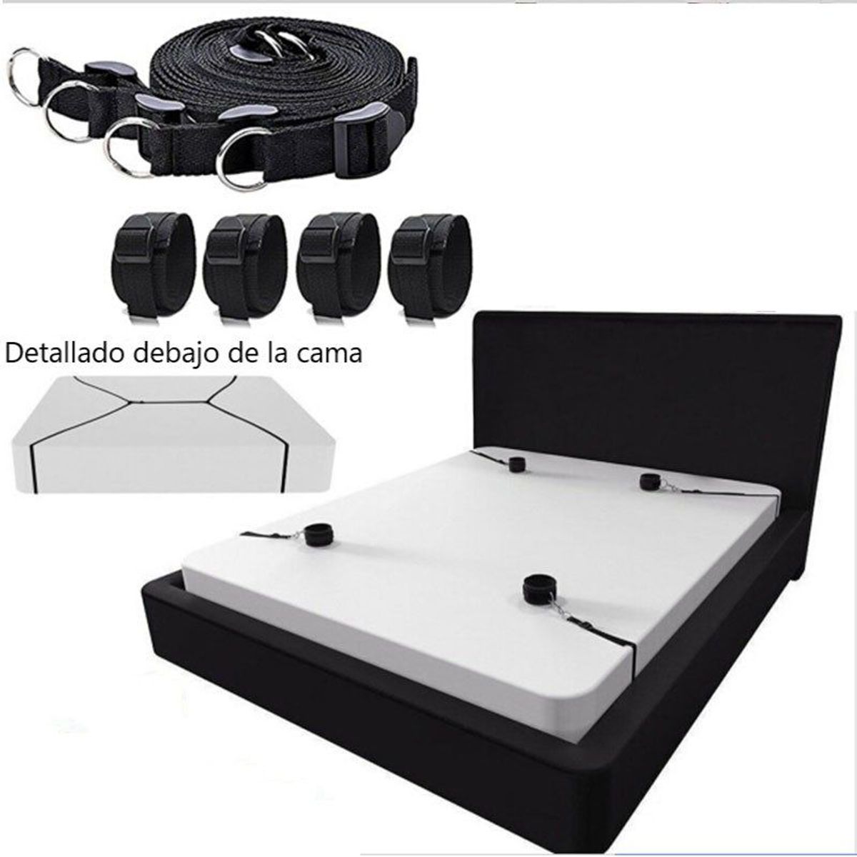 GENERICO - Esposas bondage para amarrar pies y manos  amarrar