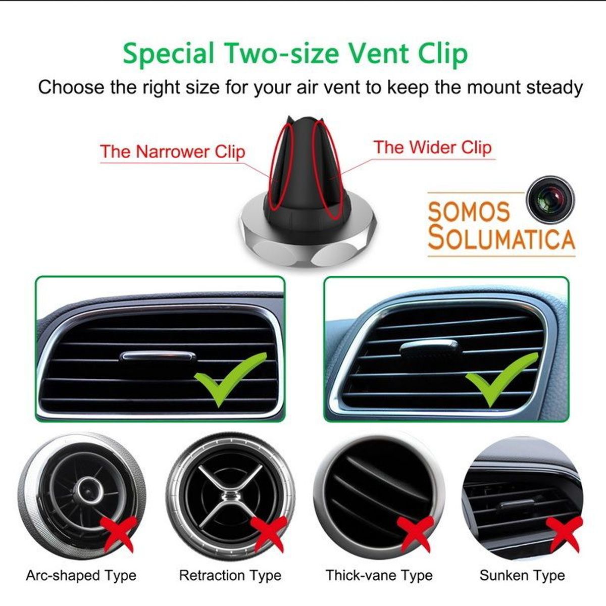 OEM - Soporte Magnetico De Telefono - Solumatica - Holder Para Carro