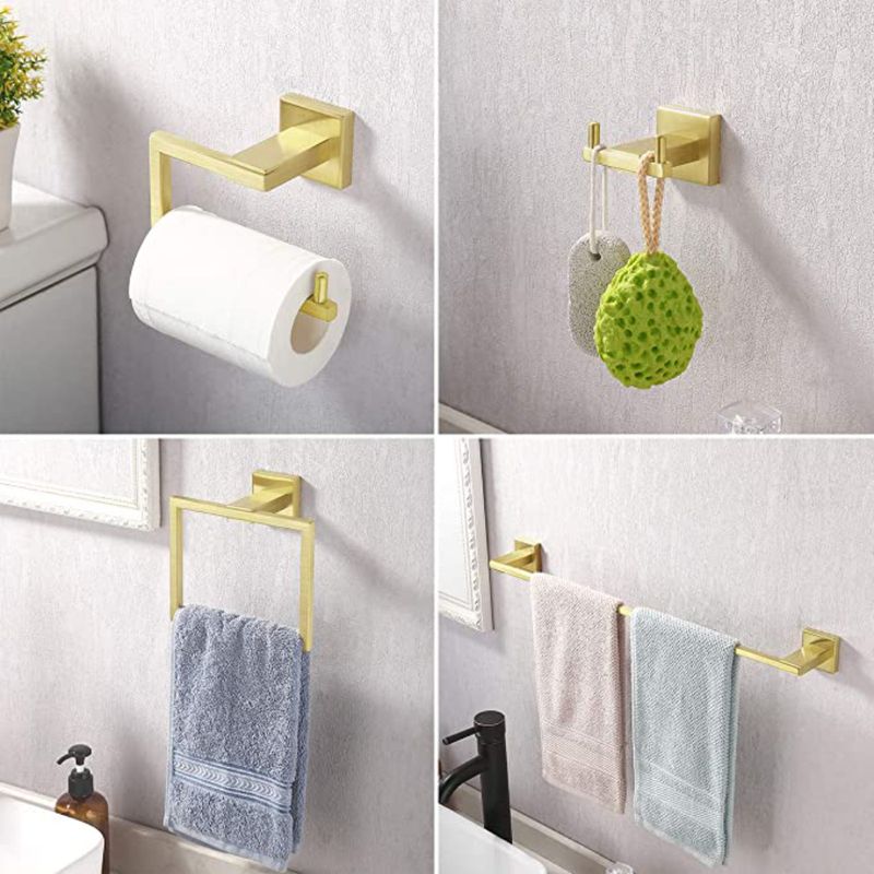 GENERICO - Set de accesorios para baño 4 piezas modelo Delux