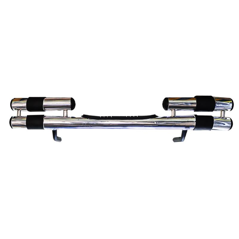 GENERICO - PARACHOQUE DEFENSA SOPORTE POSTERIOR ACERO AUTO CAMIONETA