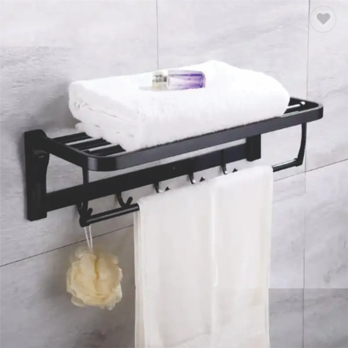 GENERICO - Toallero multiuso para baños de acero inoxidable