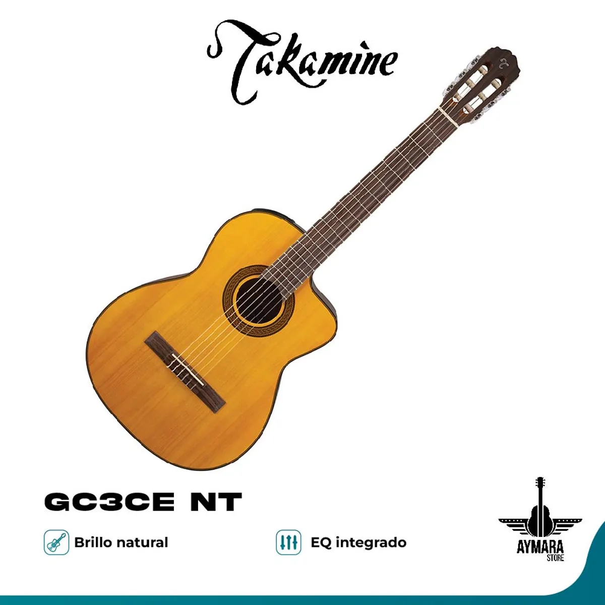 TAKAMINE - TAKAMINE GC3CE NT GUITARRA ELECTROACUSTICA NYLON