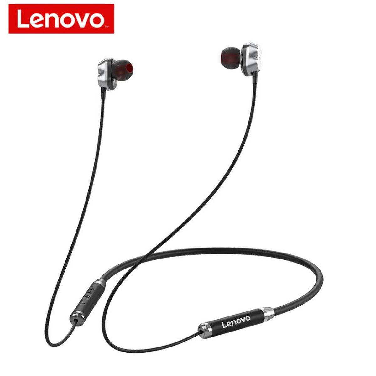 LENOVO - Audífono Bluetooth - Lenovo HE08 Magneticos - 10 Horas De Música