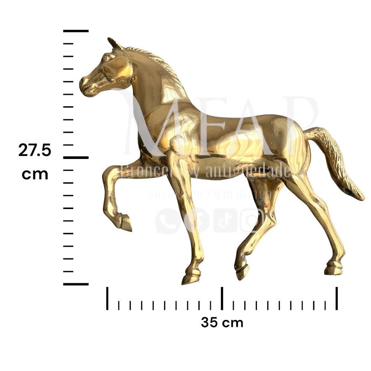 MFAP BRONCERIA Y ANTIGUEDADES - Big horse en bronce grande