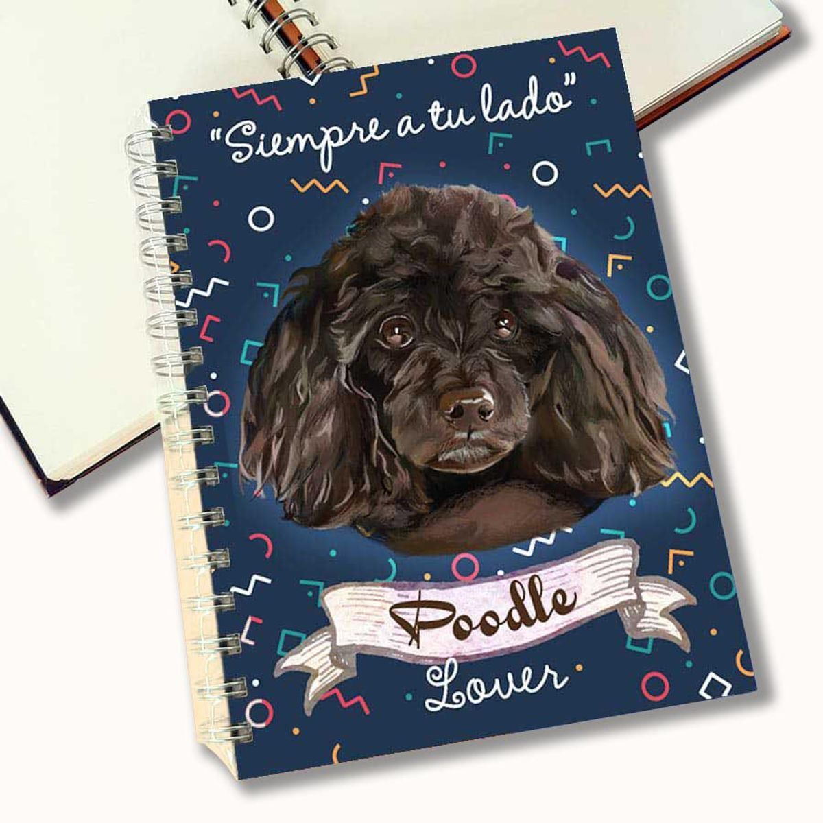 QALA DISEÑO - Cuaderno A5 - Qala Diseño - Perro Poodle Negro