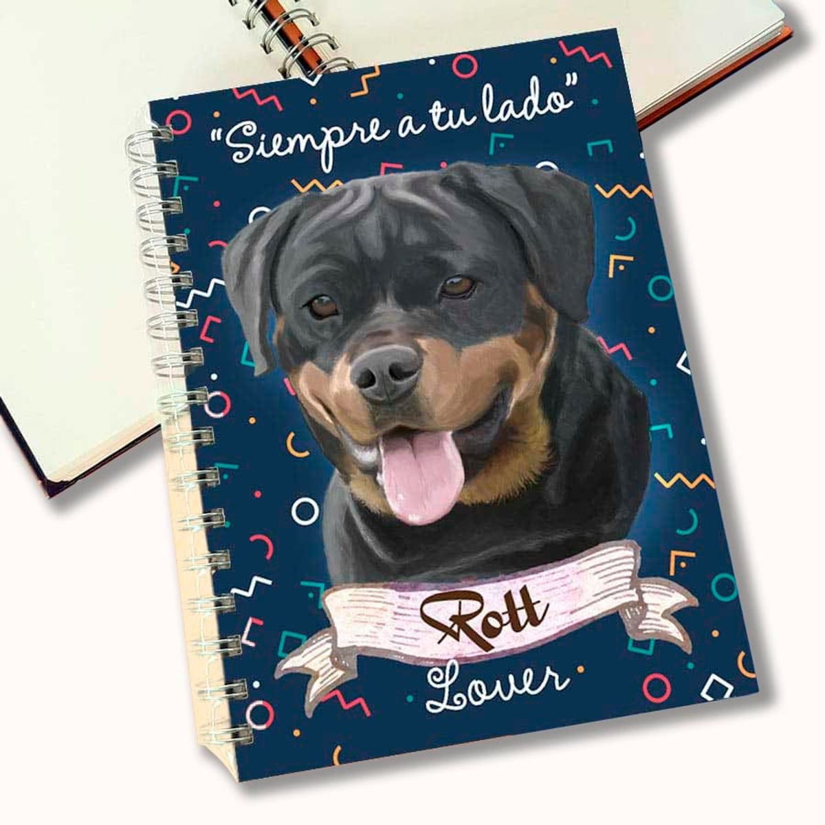 QALA DISEÑO - Cuaderno A5 - Qala Diseño - Perro Rottweiler