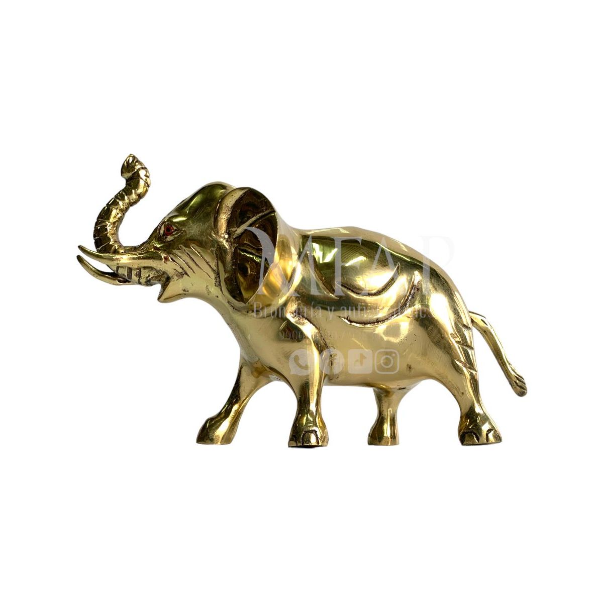 MFAP BRONCERIA Y ANTIGUEDADES - Elefante dumbo en bronce