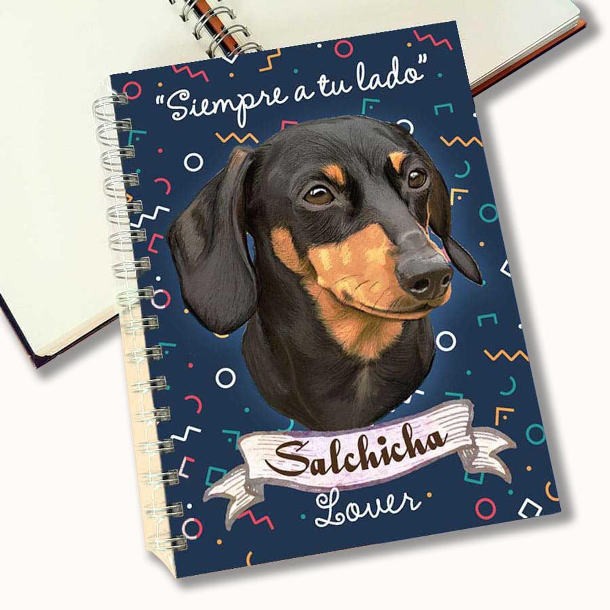 QALA DISEÑO - Cuaderno A5 - Qala Diseño - Perro Salchicha Negro