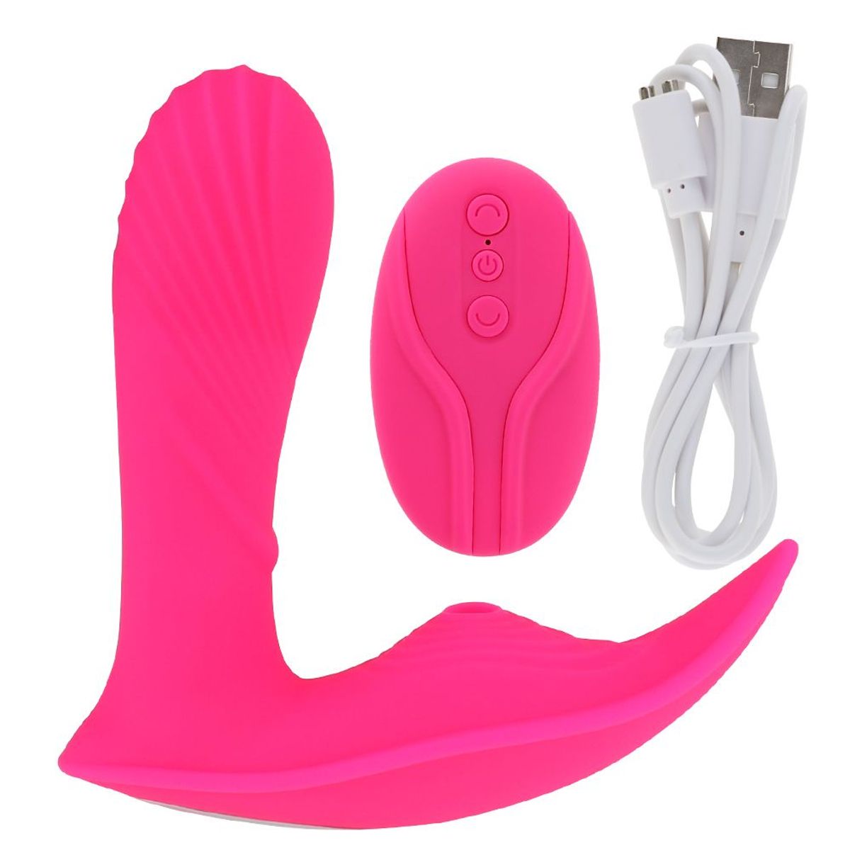 GENERICO - Vibrador rosado con control remoto de 10 Velocidades