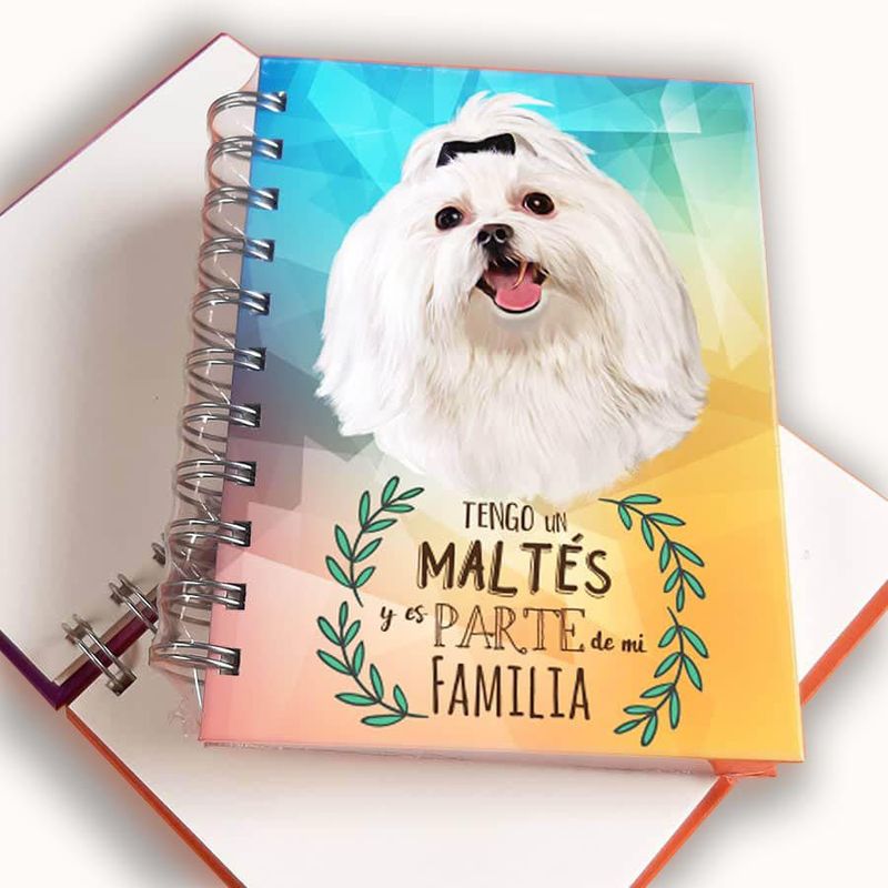 QALA DISEÑO - Libreta A6 - Qala Diseño - Perro Bichón Maltes