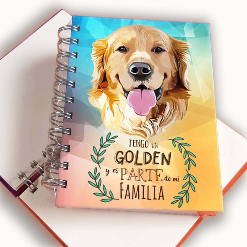 QALA DISEÑO - Libreta A6 - Qala Diseño - Perro Golden Retriever