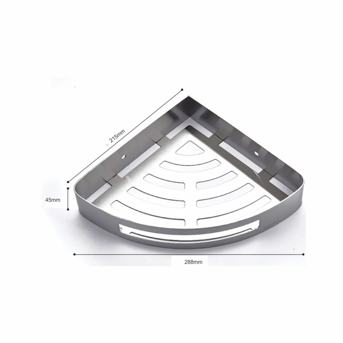GENERICO - Repisa esquinero organizador para baño de acero inoxidable
