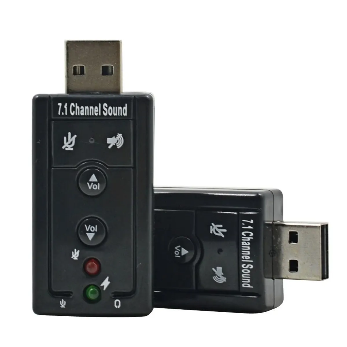 OEM - Tarjeta De Sonido Externo 7.1 USB Audio 3D Adaptador 3.5 Jack