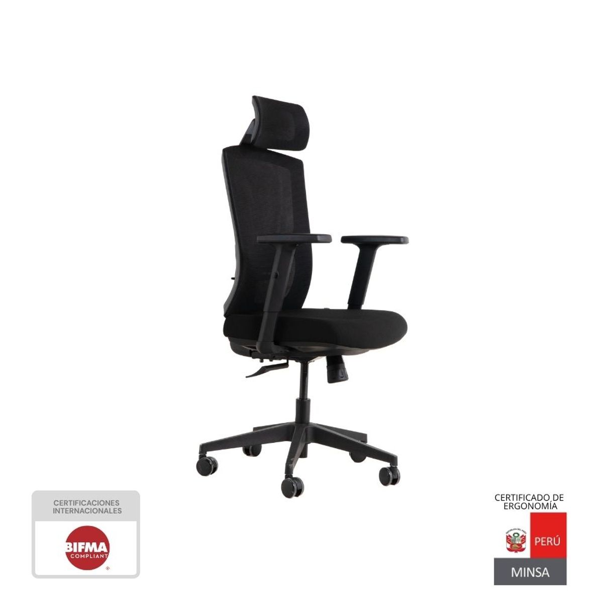 NIHM - Silla de Escritorio Gerencial Nihmo 2 Negro