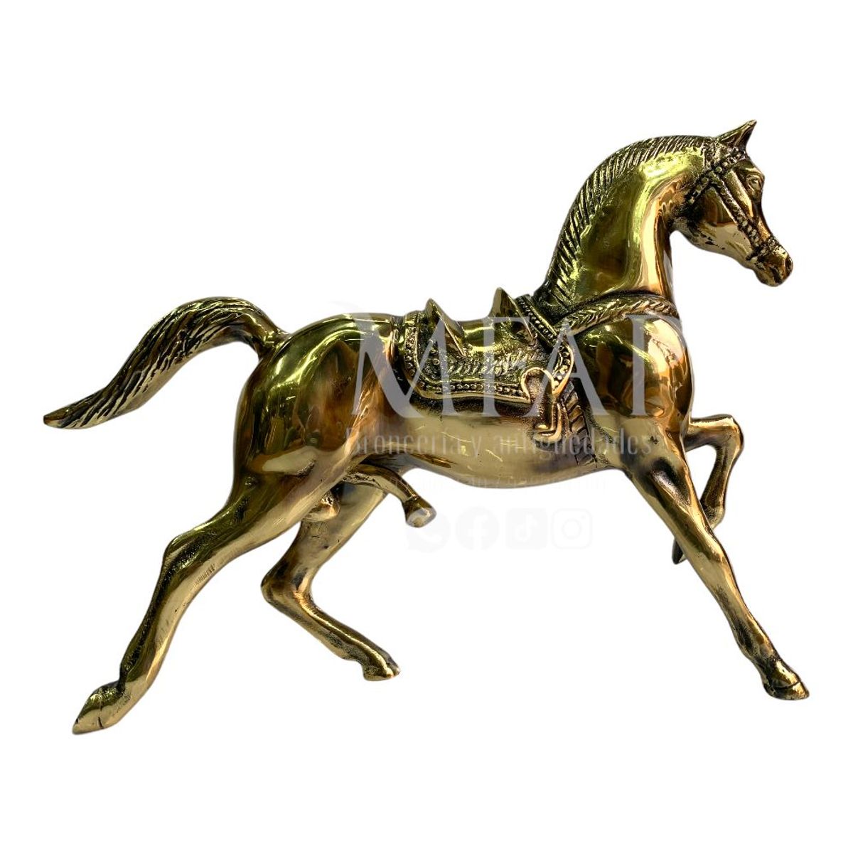 MFAP BRONCERIA Y ANTIGUEDADES - Caballo de paso en bronce