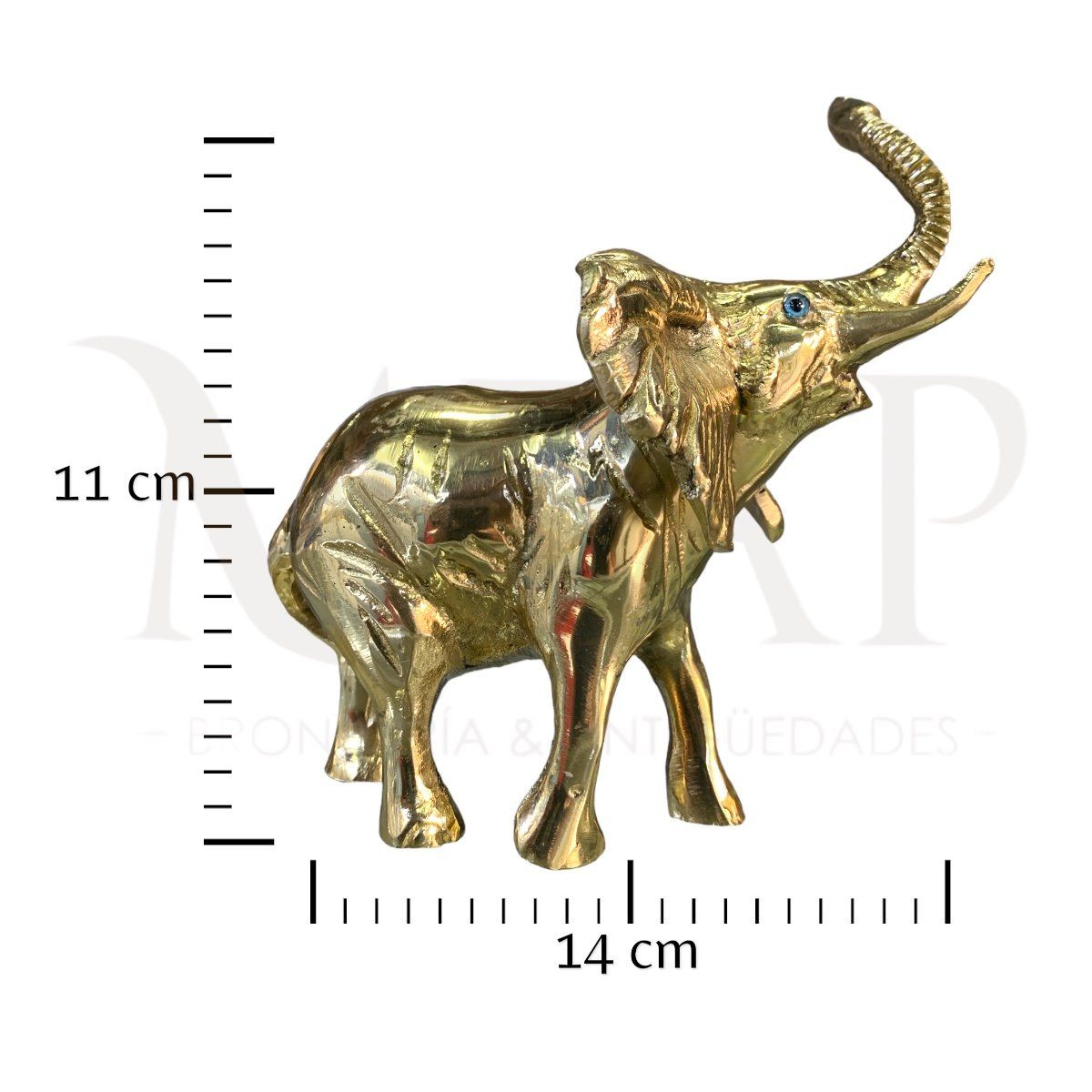 MFAP BRONCERIA Y ANTIGUEDADES - Elefante Fuerza tranquila en bronce