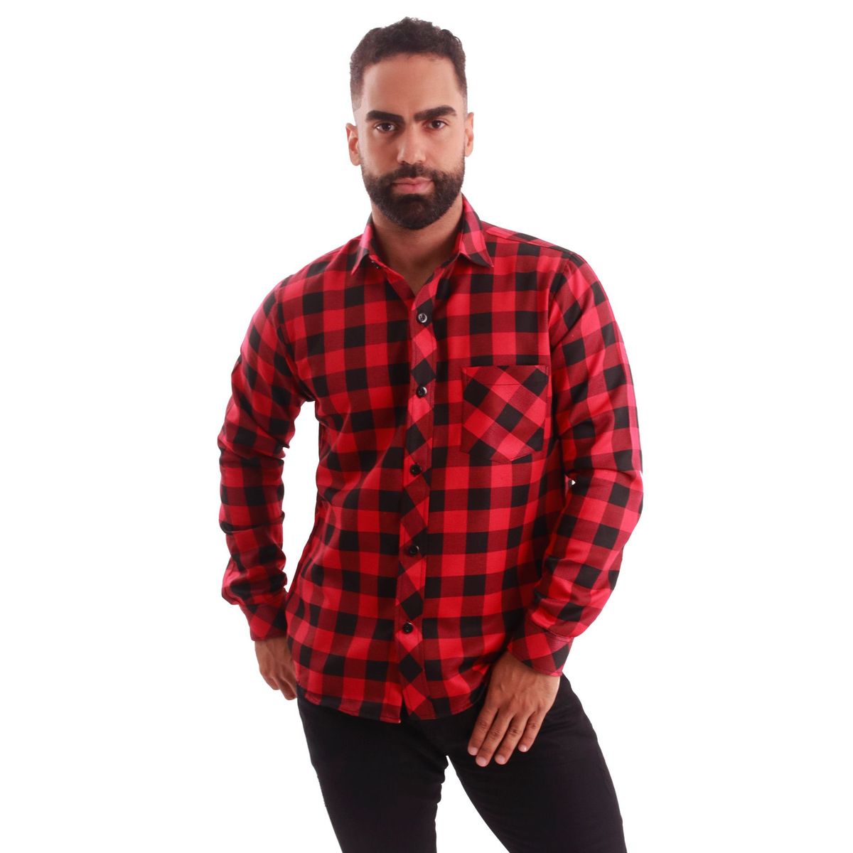 BONAPARTE - Camisa Manga Larga Cuadros Hombre Bonaparte