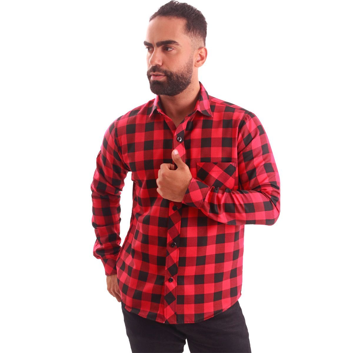 BONAPARTE - Camisa Manga Larga Cuadros Hombre Bonaparte