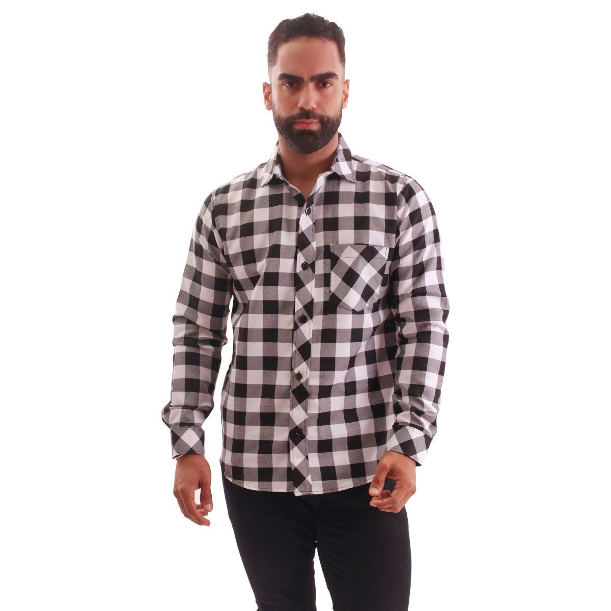 BONAPARTE - Camisa Manga Larga Cuadros Hombre Bonaparte