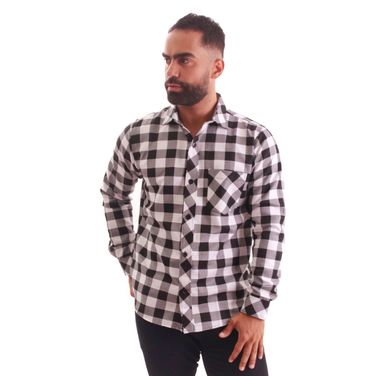 BONAPARTE - Camisa Manga Larga Cuadros Hombre Bonaparte