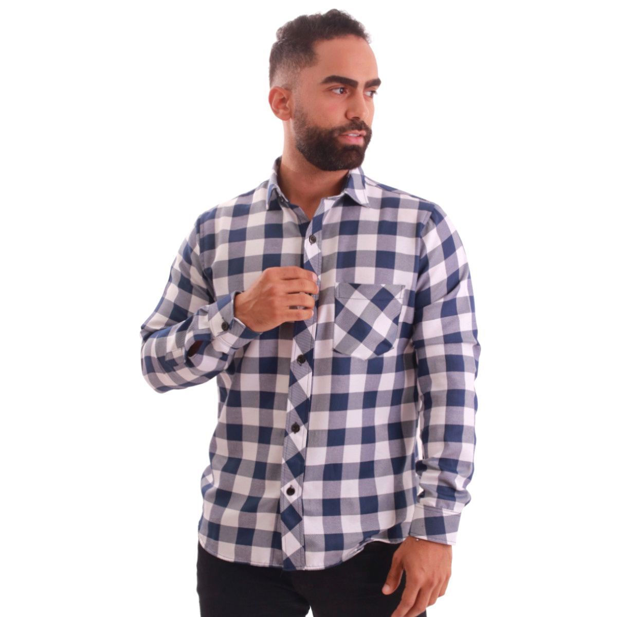 BONAPARTE - Camisa Manga Larga Cuadros Hombre Bonaparte.