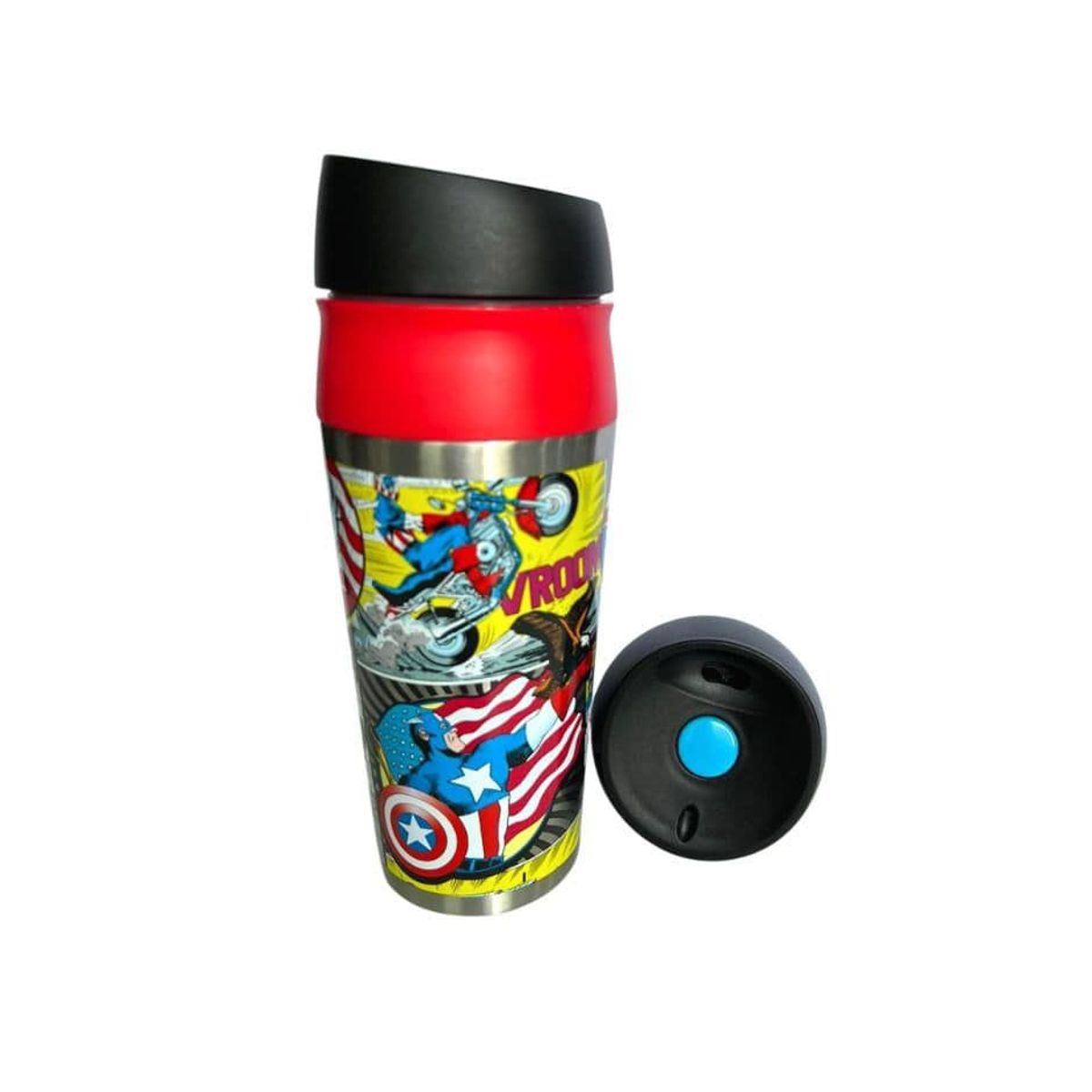 CAPITAN AMERICA - Mug botón Acero inoxidable - Capitán América