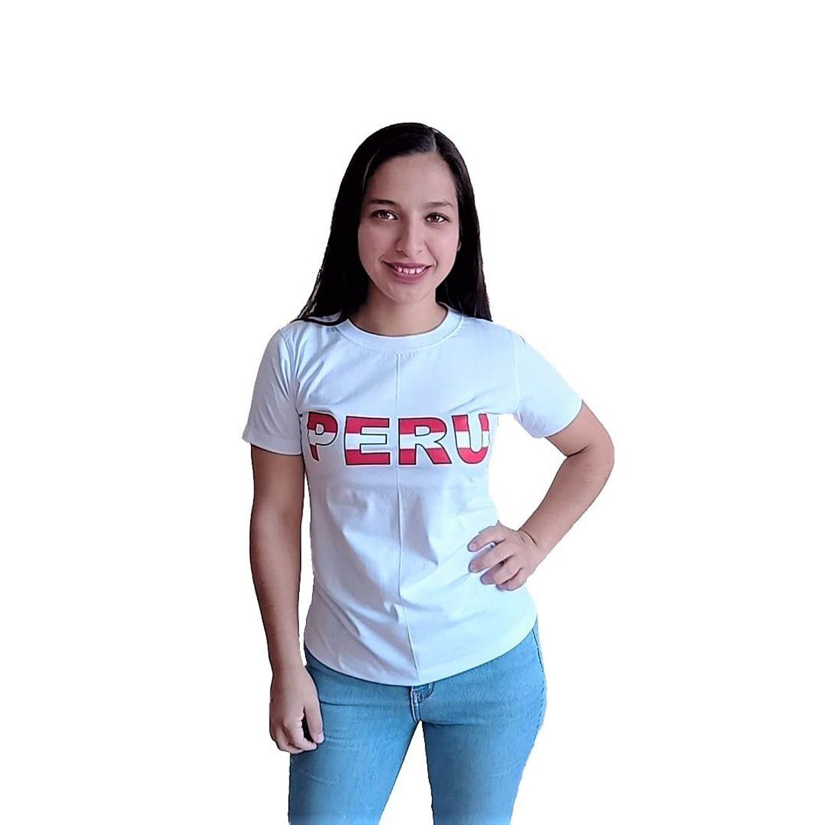 GENERICO - Polo Mujer Diseño Perú - Nathalie Love It - Blanco