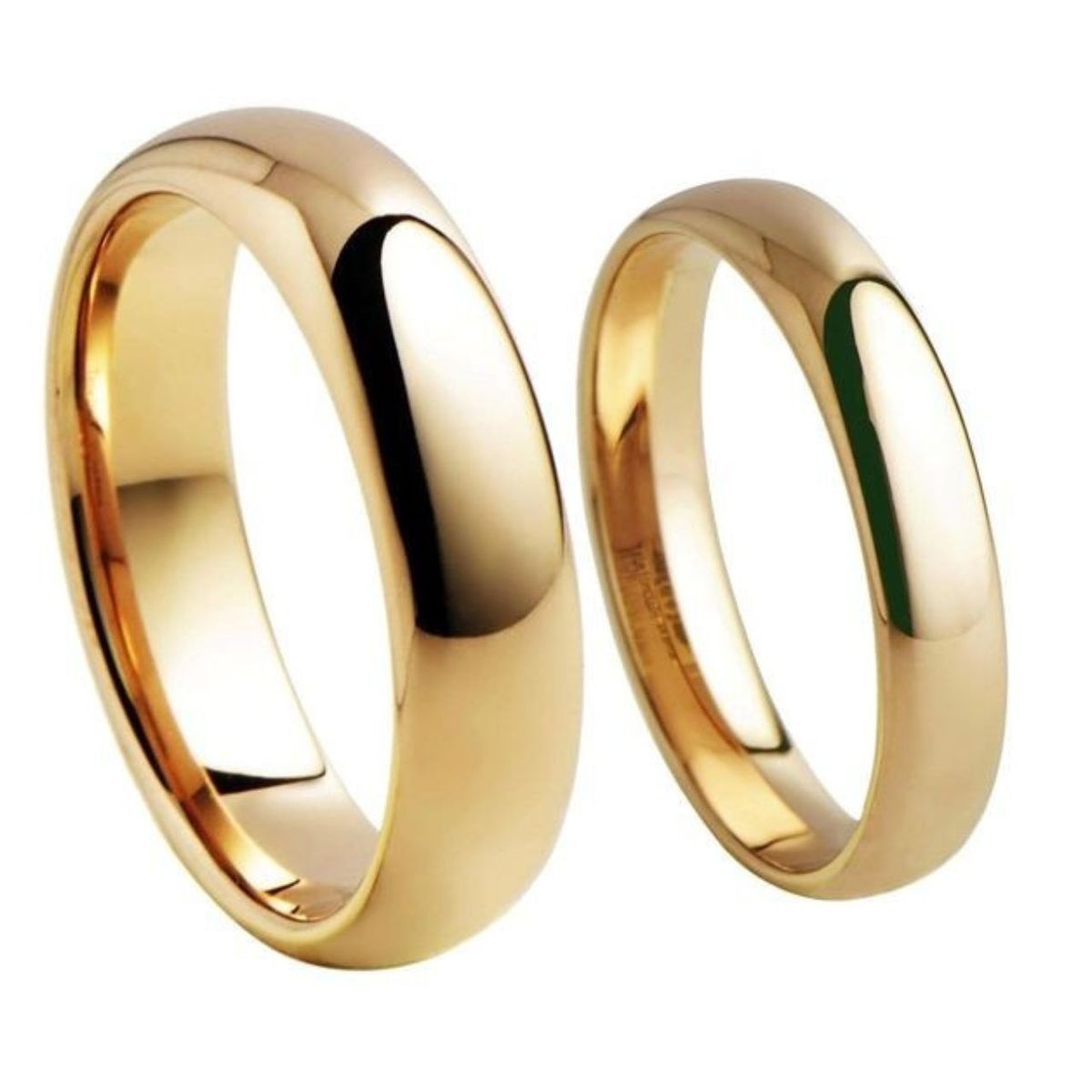 GENERICO - Anillo de Matrimonio Alianzas Classic Mujer Bañado Oro 18K Aro Genieka