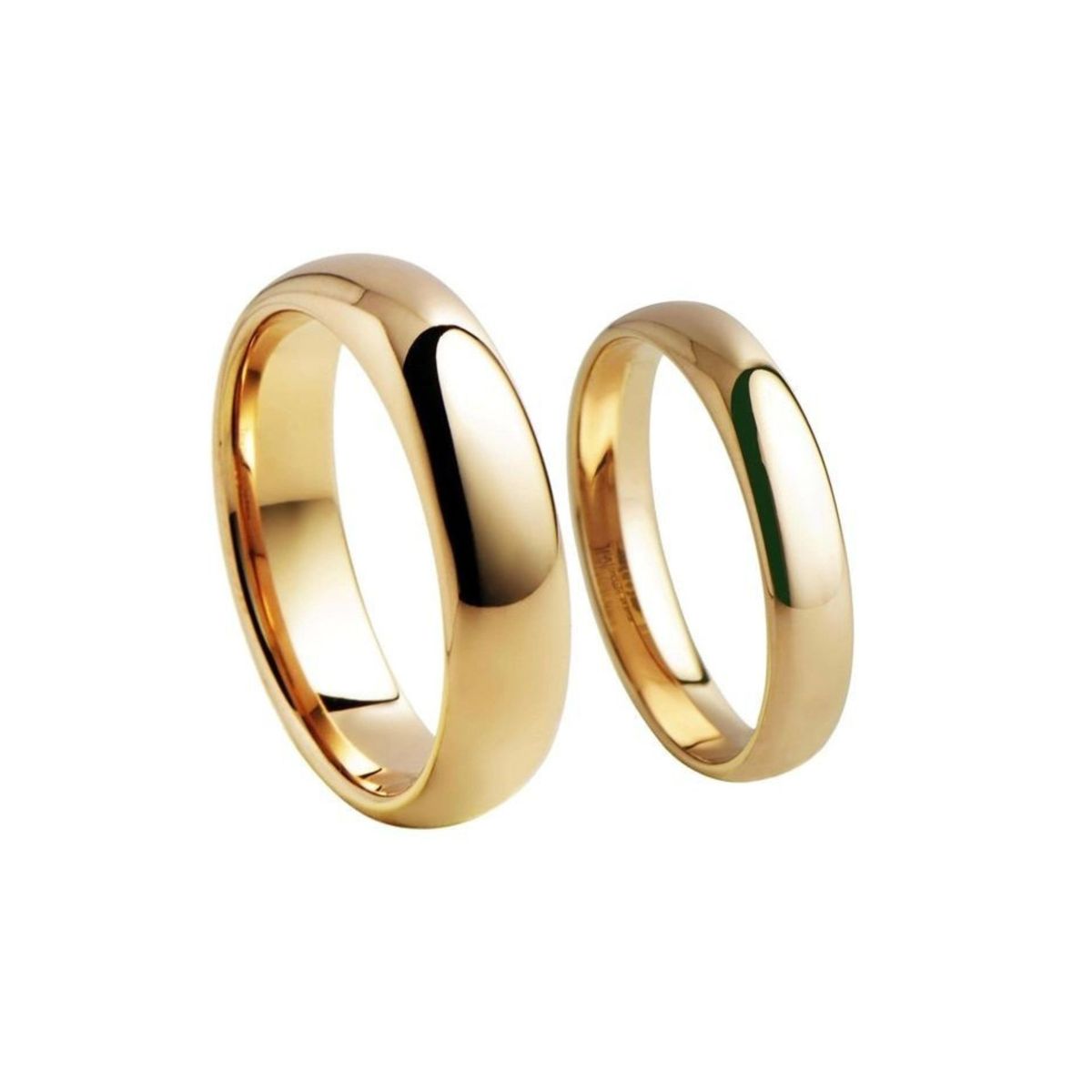 GENERICO - Anillo de Matrimonio Alianzas Classic Mujer Bañado Oro 18K Aro Genieka