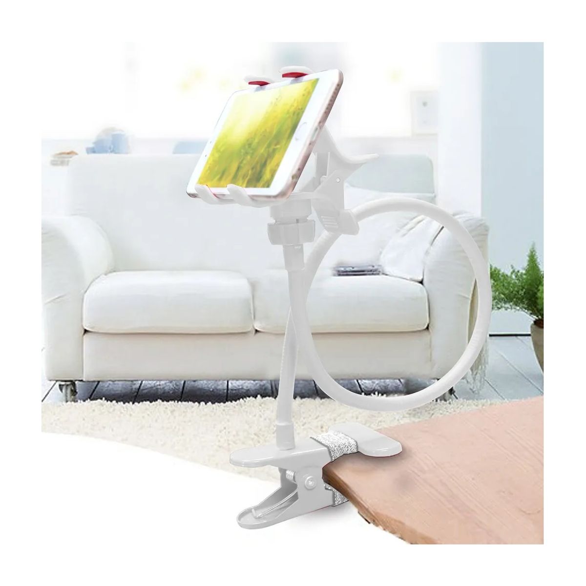 OEM - SOPORTE CELULAR AUTO CLIP BRAZO METAL FLEXIBLE REFORZADO x NAVIDAD