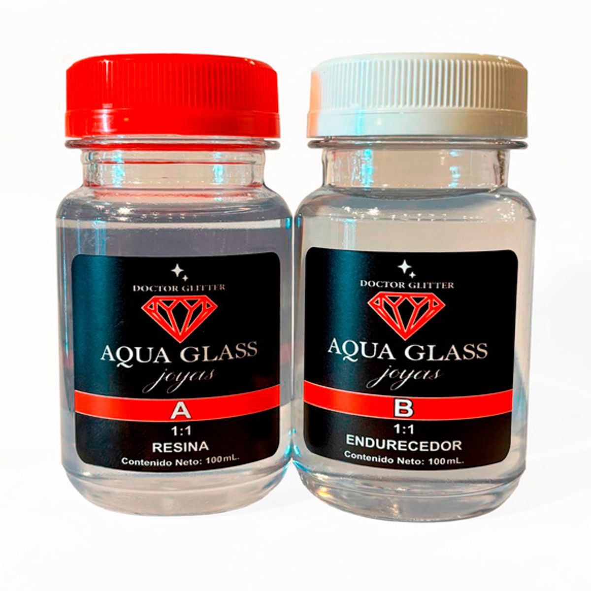 DO DOCTOR OBRA - RESINA EPÓXICA CRISTAL AQUA GLASS KIT DE 200 ML