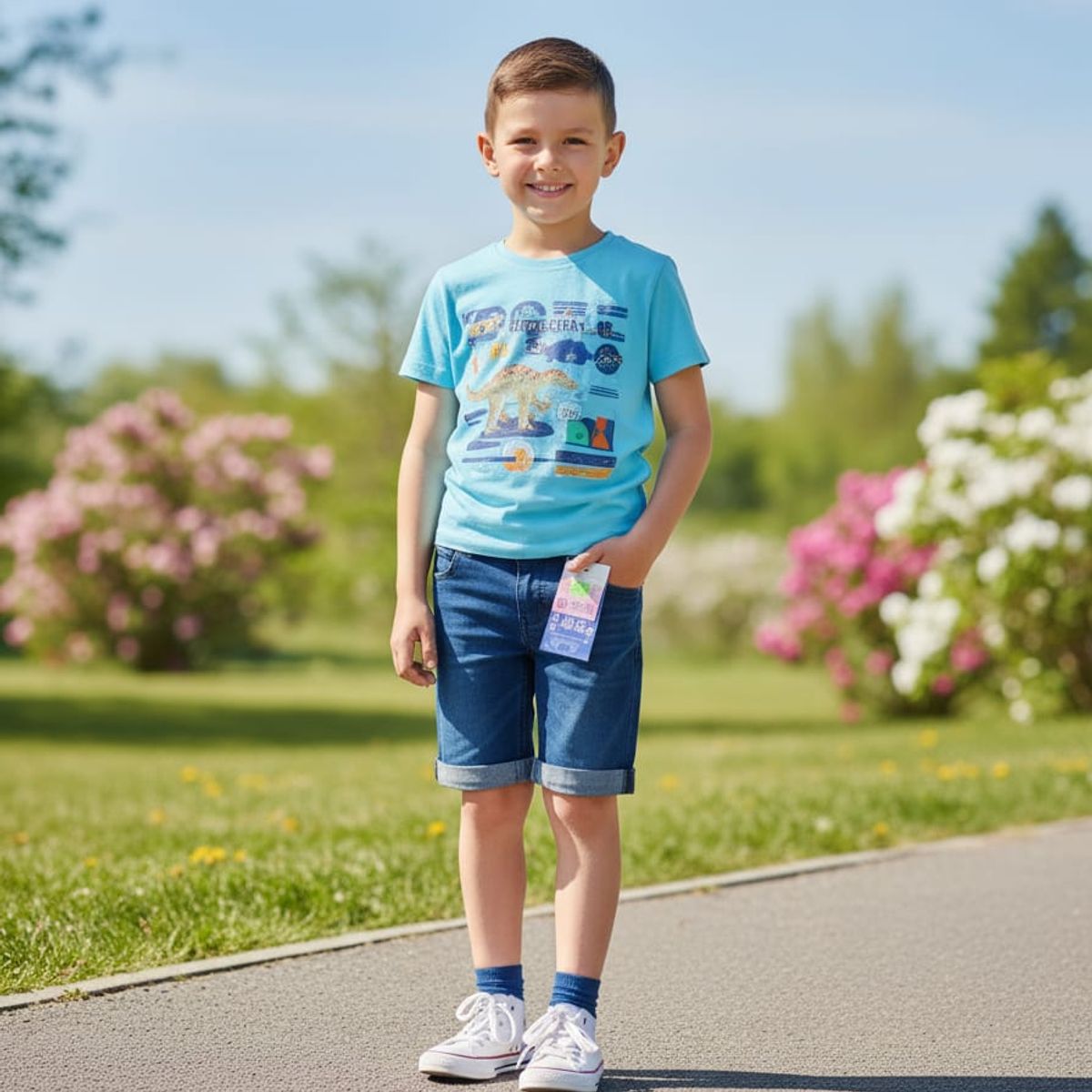 GENERICO - Short para niño demin