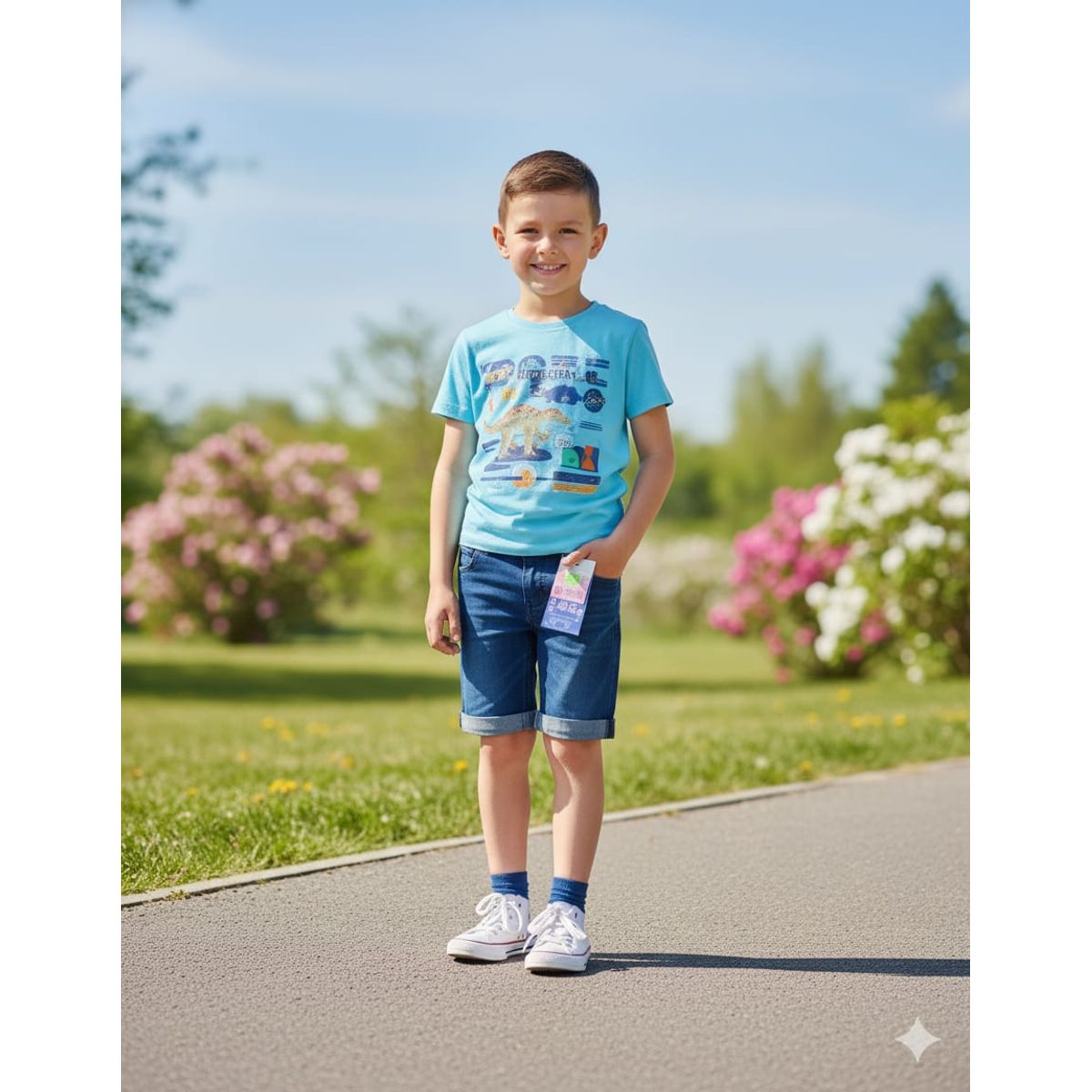 GENERICO - Short para niño demin