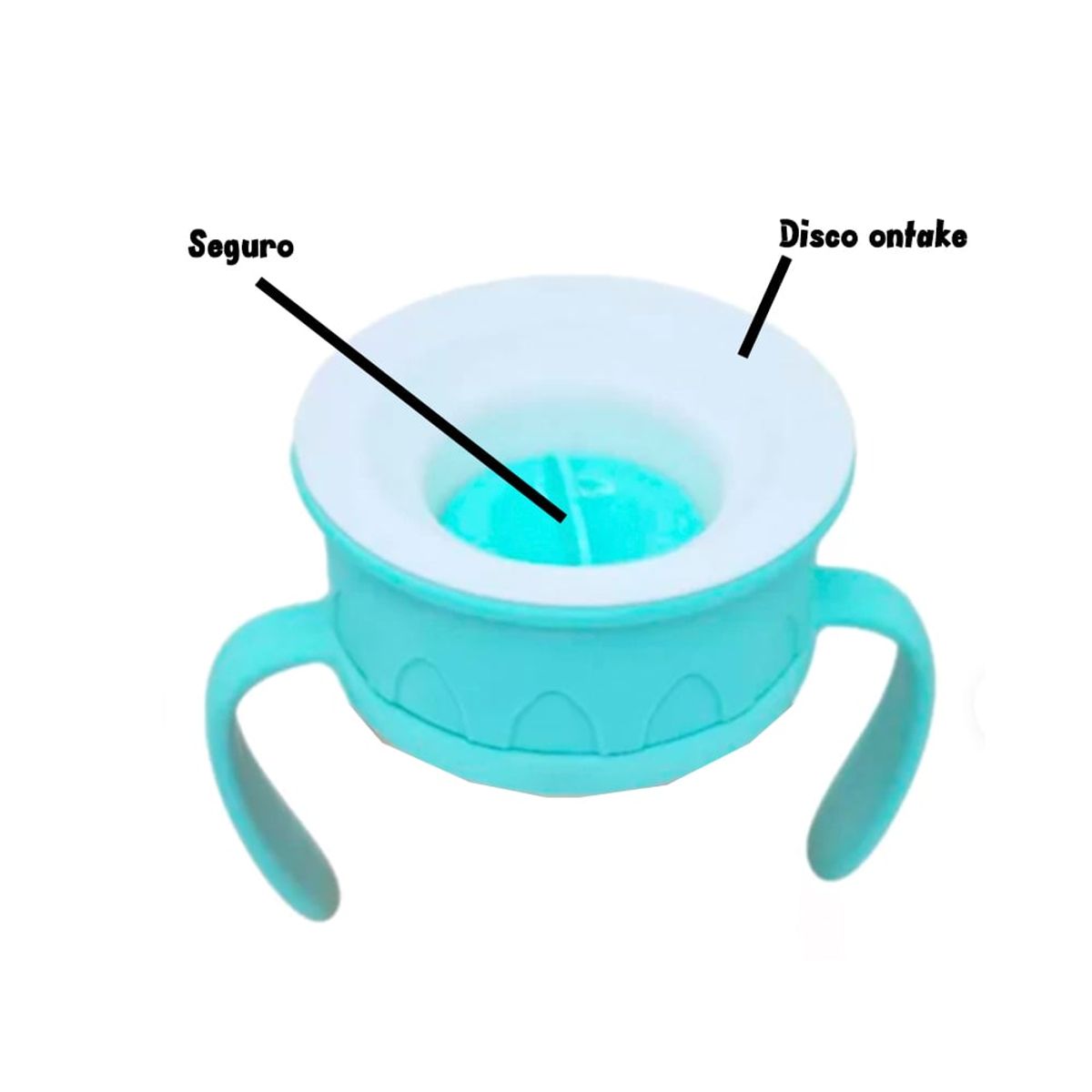 GENERICO - Vaso anti derrames 360º rojo dinosaurio para bebe