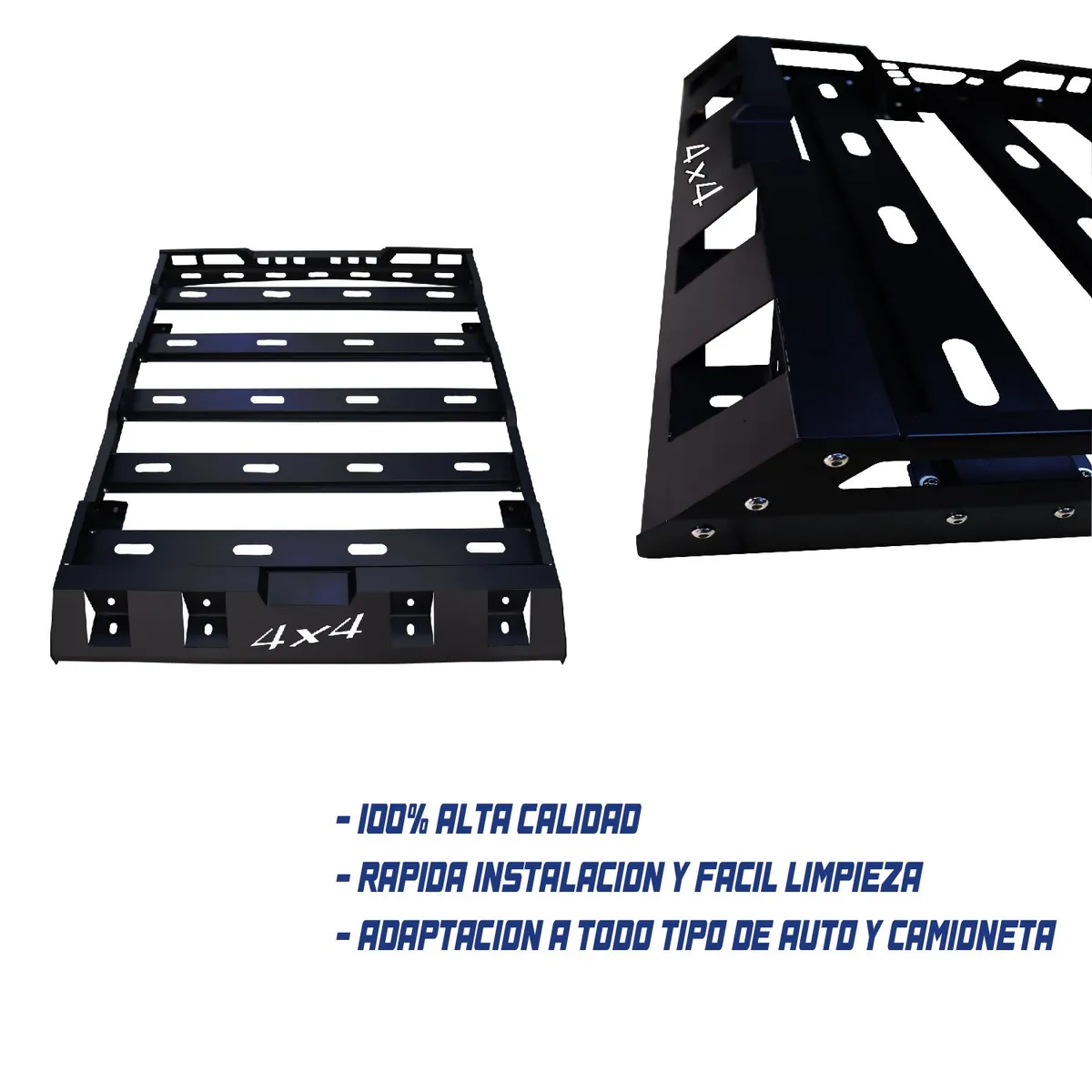 GENERICO - PARRILLA 140cm ACERO NEGRO PORTAEQUIPAJE/BARRA/SOPORTE