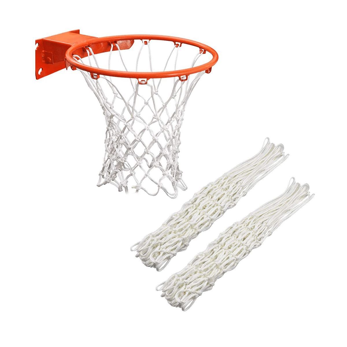 GENERICO - MALLAS DE BÁSKET 12 ENGANCHES – BLANCO #240.