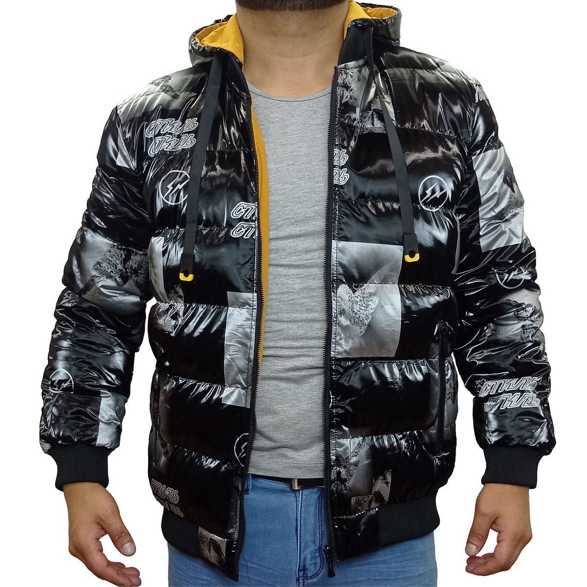 GENERICO - Casaca Hombre Térmica Reversible MSBAO 31721 - Negro