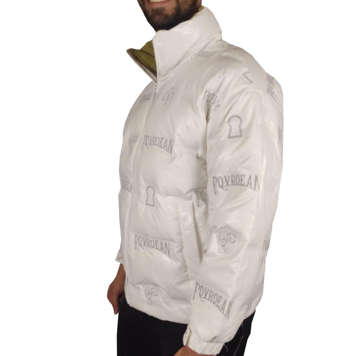 GENERICO - Casaca Hombre Térmica Brillo Pqbroean TZS-Y9101 - Blanco