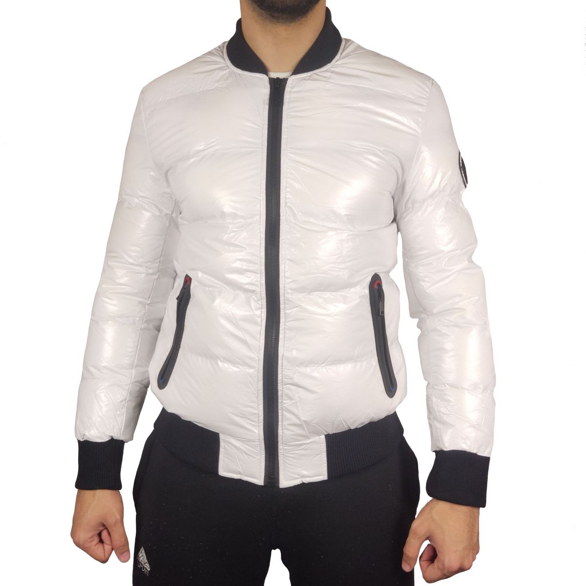 GENERICO - Casaca Hombre Térmica Brillo Frank Willor FW-7009 - Blanco